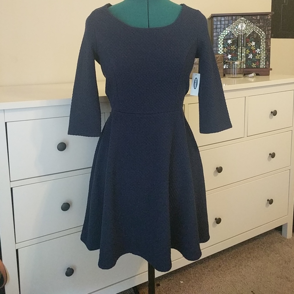 Navy blue dress
